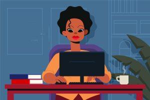 Women and girls can make the best of the opportunities the internet provides. ILLUSTRATION (vector) / Freepix