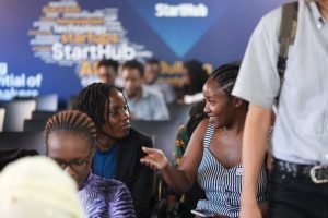 Audience at the She Techs The Future Demo Day.