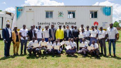 Photo of 241 Beneficiaries of the Huawei Digitruck Project in Lango sub-region Graduate