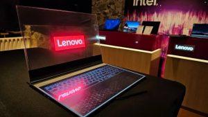 Lenovo's Transparent-screen laptop. COURTESY PHOTO