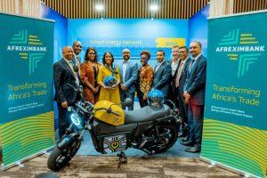 Kaushik Burman (5th from left) and Kanayo Awani (4th from left) and other officials and partners pose for a group photo after signing a deal that will see Spiro boost sustainable transportation in Africa. COURTESY PHOTO