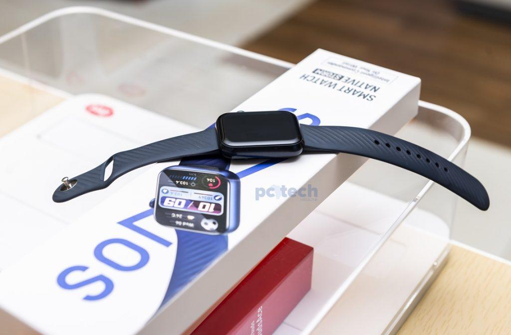 The itel Native Storm smartwatch has a sleek and modern design. The watch features a minimalist aesthetic that appeals to both casual and professional users, making it suitable for various occasions. PHOTO: PC Tech Magazine