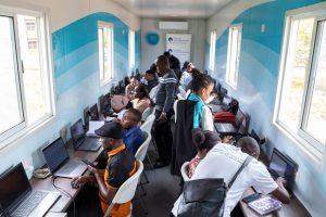 Some of the participants pictured taking digital skilling programs that will help them survive and thrive in the digital economy. Courtesy Photo