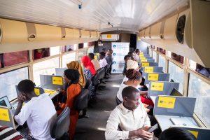 Some of the participants pictured taking digital skilling programs that will help them survive and thrive in the digital economy. Courtesy Photo