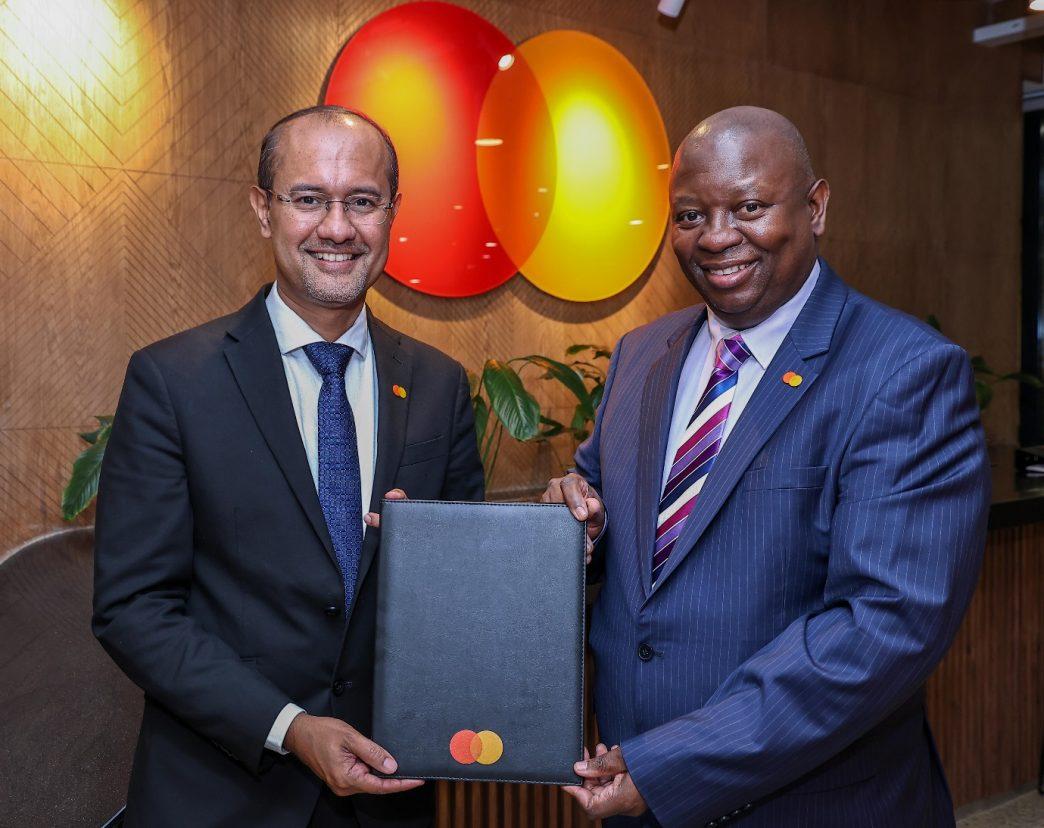 MasterCard's Senior Vice President and Country Manager for East Africa & Indian Ocean Islands Shehryar Ali, and MasterCard's Director and Head of Business Development in East Africa Victor Ndlovu, at the Uganda office opening ceremony. PHOTO: MasterCard