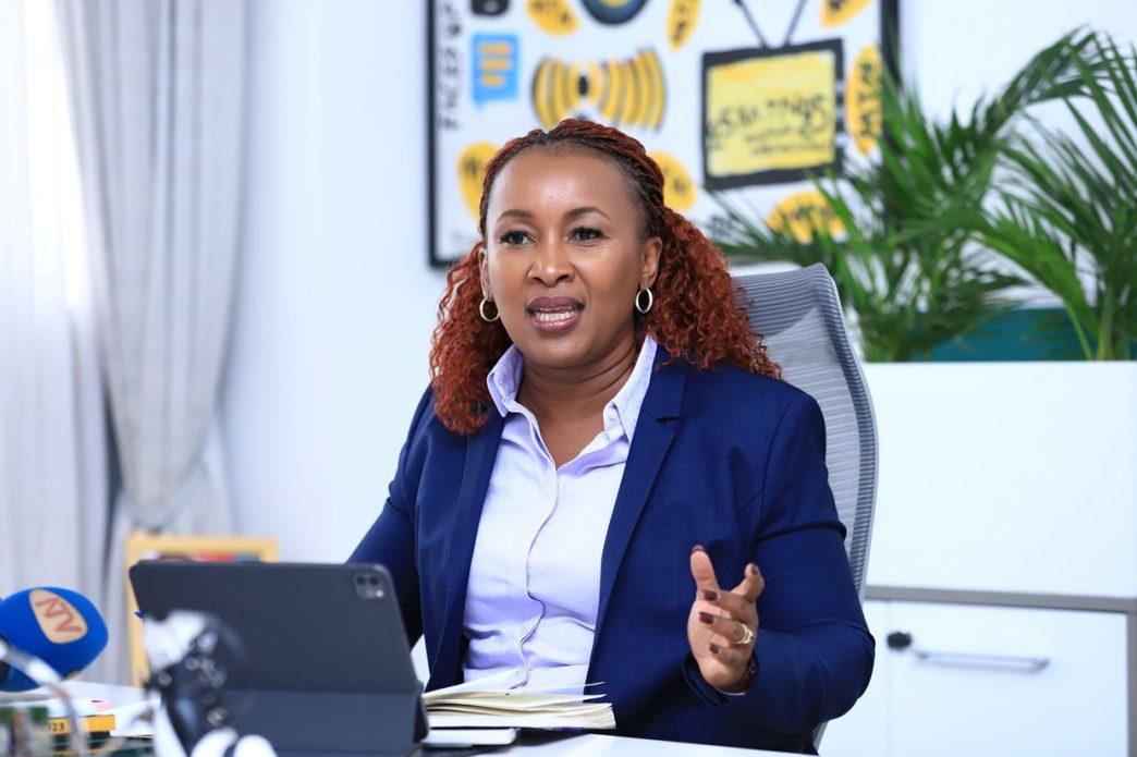 MTN Uganda Chief Executive Officer Ms. Sylvia Mulinge during a media roundtable at MTN Uganda headquarters in Kampala. COURTESY PHOTO/MTN