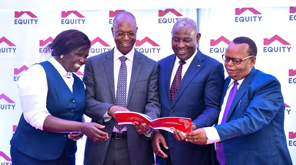 Equity Group officials releasing the full year 2024 results. COURTESY PHOTO