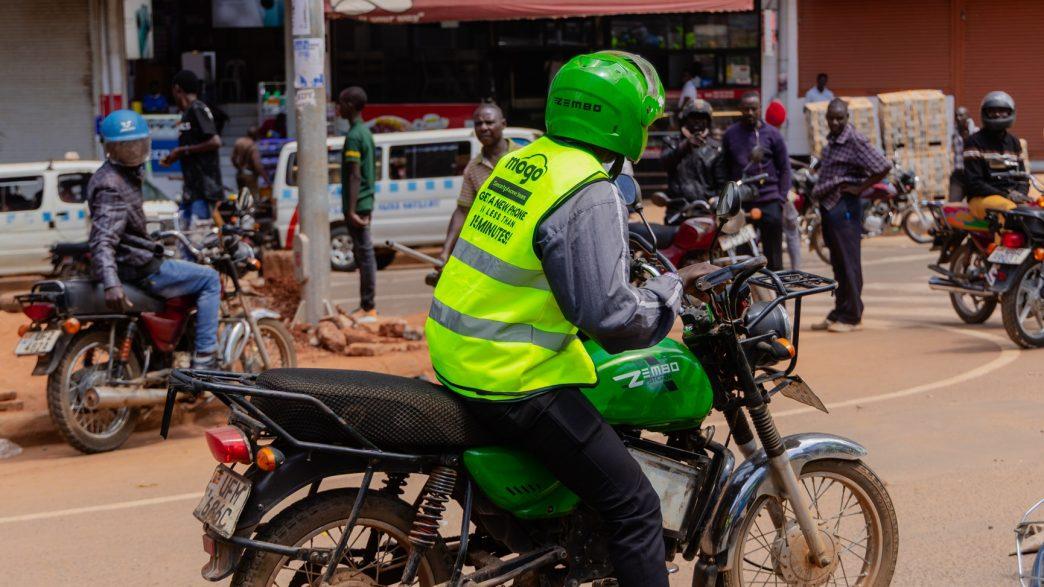 A boda boda rider pictured with on an electric bike. COURTESY PHOTO