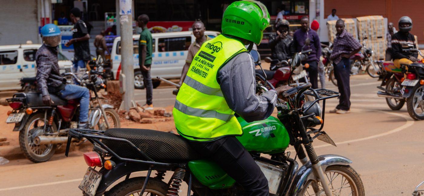 A boda boda rider pictured with on an electric bike. COURTESY PHOTO