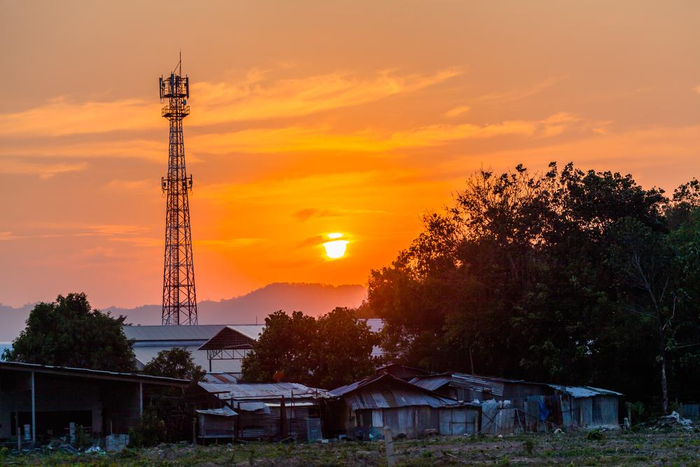 A network mask pictured in a remote area. COURTESY PHOTO