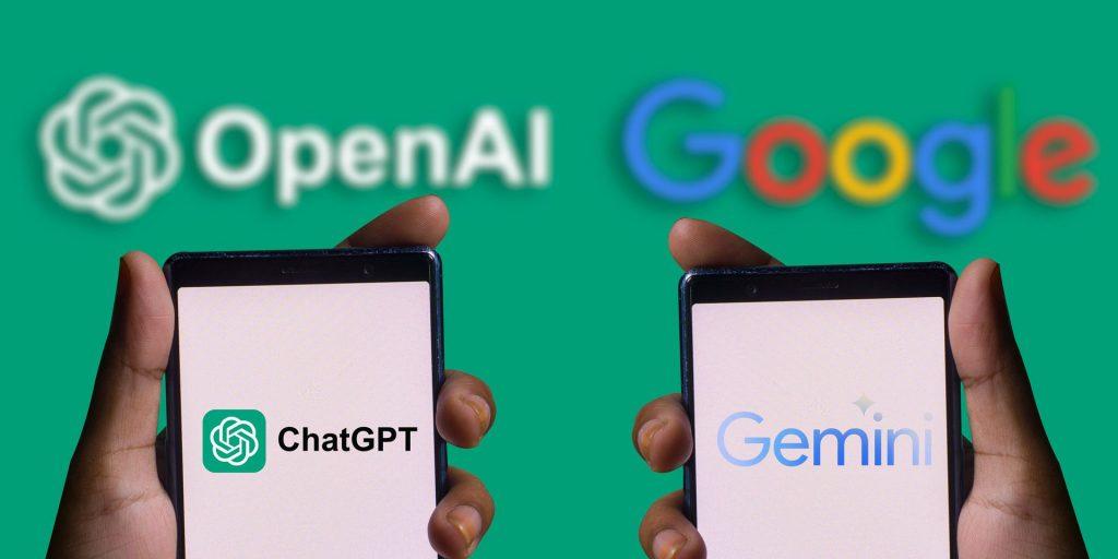 OpenAI's ChatGPT and Google's Gemini. COURTESY PHOTO