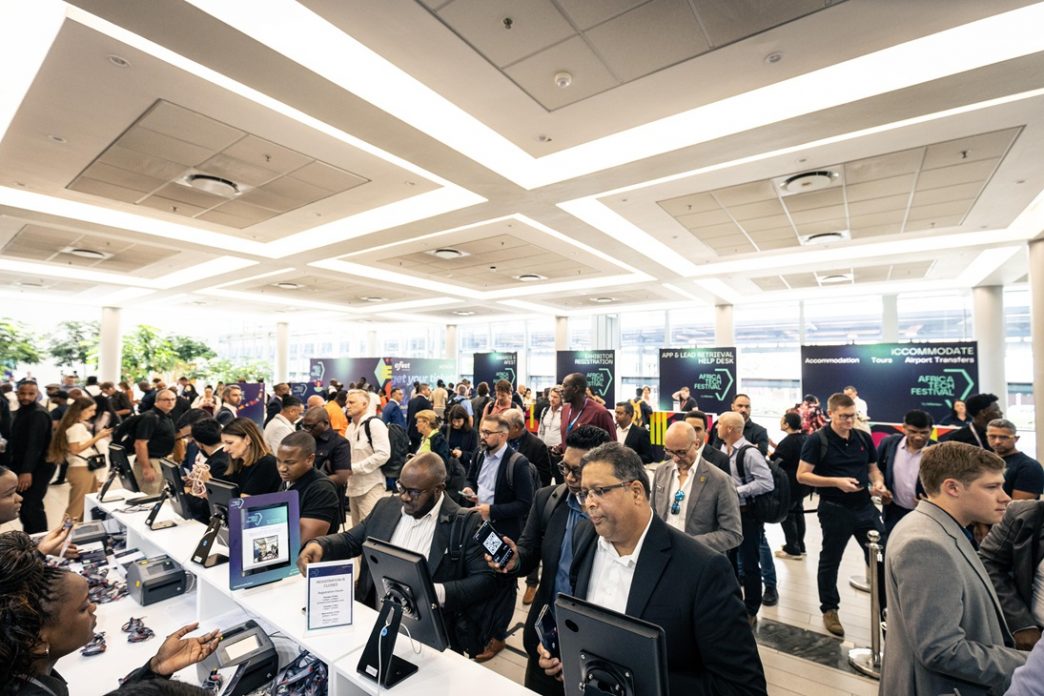 Attendees showing up for the Africa Tech Festival 2025 in Cape Town, South Africa. COURTESY PHOTO