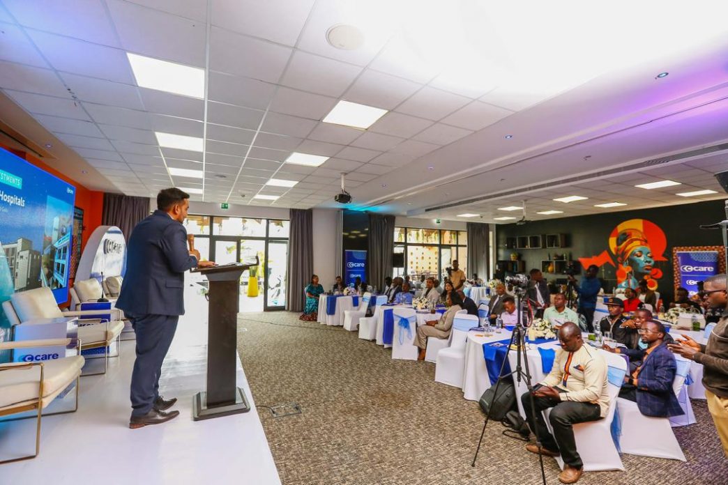 CEO Care Uganda, Azhar Sundhoo, addressing members of the press at a media breakfast meeting held at Onomo Hotel in Kampala. COURTESY PHOTO