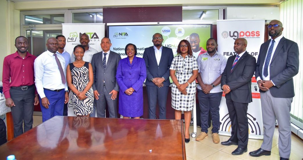 Representatives from NITA-U and delegation from the Information and Communication Technologies Commission (ICTC) of Tanzania, pose for a group photo after their meeting. COURTESY PHOTO