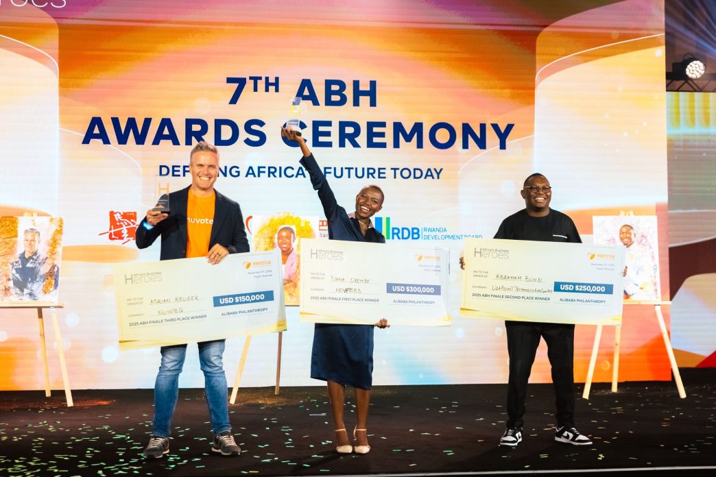 The top 3 winners of the 2025 Africa's Business Heroes (ABH). COURTESY PHOTO