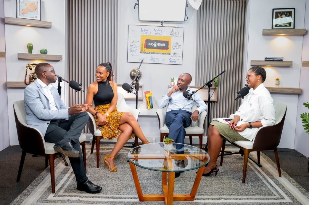 (L-R): Engineer Bainomugisha, Pearl Gakazi, Ronald Hakiza, and Ann Bewulira Wandera during the Ugandan Podcast. COURTESY PHOTO
