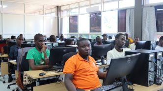 Visually impaired students during an ICT skills training at National ICT Innovation Hub. COURTESY PHOTO