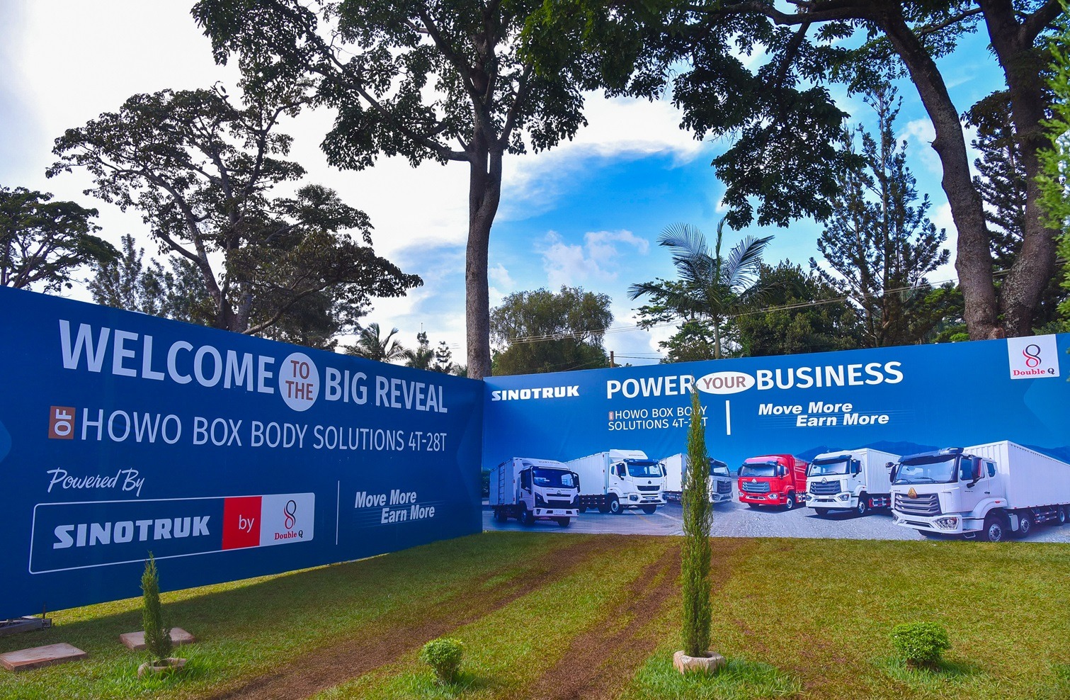 The Sinotruk 4-tonne box body truck unveiling at a high-profile event held at the Source of the Nile Hotel in Jinja. PHOTO: ZedShots