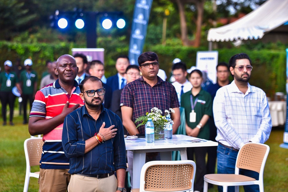 Some of guests attending the Sinotruk 4-tonne box body truck unveiling. PHOTO: ZedShots