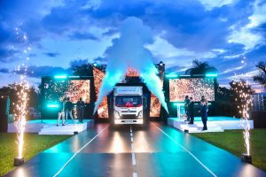 The Sinotruk 4-tonne box body truck unveiling. PHOTO: ZedShots