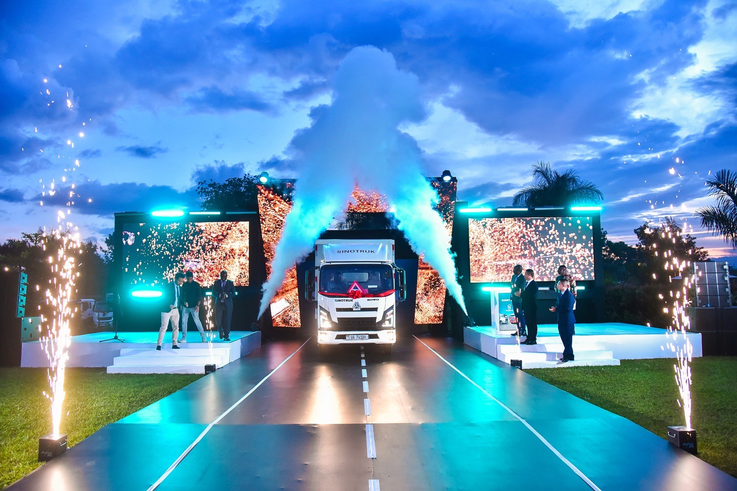 The Sinotruk 4-tonne box body truck unveiling. PHOTO: ZedShots