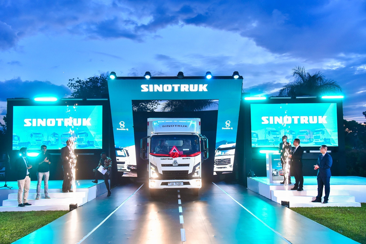 The Sinotruk 4-tonne box body truck unveiling. PHOTO: ZedShots