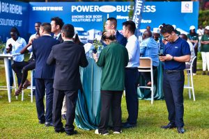 Some of guests attending the Sinotruk 4-tonne box body truck unveiling. PHOTO: ZedShots