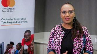 Wariko Waita, Director of the Centre for Innovative Teaching and Learning at the Mastercard Foundation, speaking virtually during the announcement of the first cohort of the Mastercard Foundation EdTech Fellowship in Uganda, at a launch event held at Mestil Hotel & Residences in Kampala.