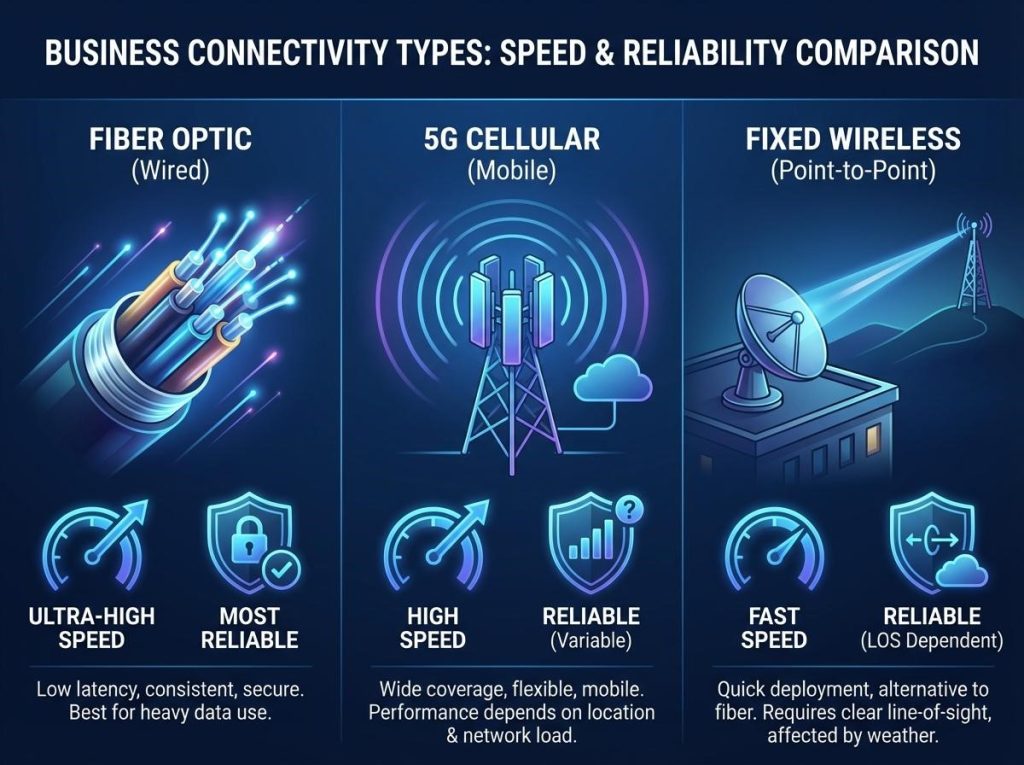 Internet connectivity types. COURTESY IMAGE