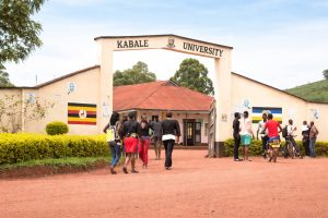 University students pictured around the entrance to Kabale University. COURTESY PHOTO: Kabale University