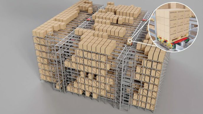 4-Way Pallet Shuttles for Faster Warehouse Storage