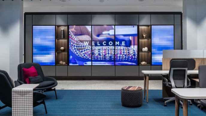 How CMG Visuals Helped a Client in Allen, Texas, Bring Their Corporate Lobby to Life with a Custom Video Wall
