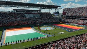 Flags of Germany and Cote d'Ivoire laid before kicking off their game at the 2026 FIFA World Cup group stages at the Toronto Stadium in Canada. PHOTO Frank Huangvia Unsplash