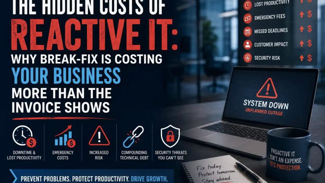 The Hidden Costs of Reactive IT: Why Break-Fix Is Costing Your Business More Than the Invoice Shows