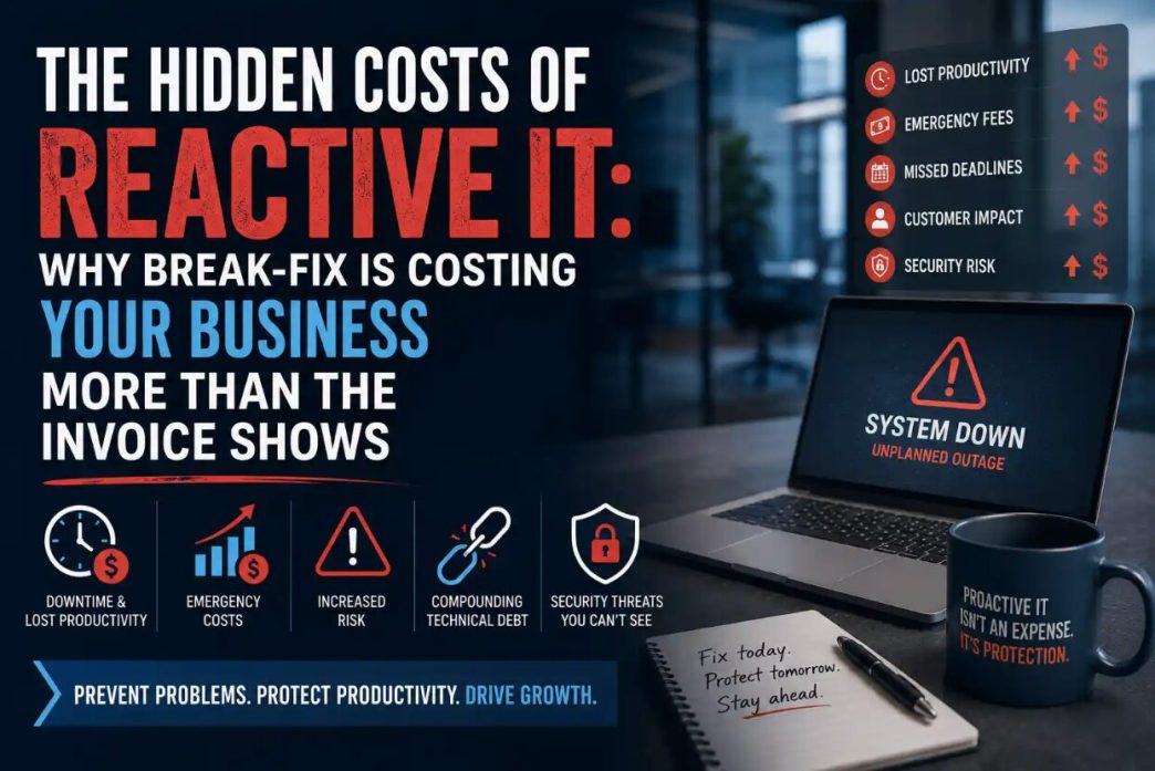 The Hidden Costs of Reactive IT: Why Break-Fix Is Costing Your Business More Than the Invoice Shows